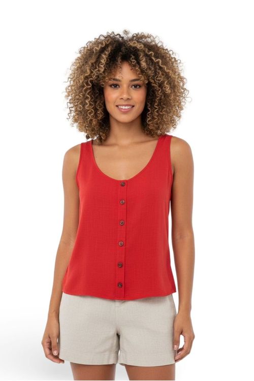 REGATA VERAO BOTOES VERMELHO